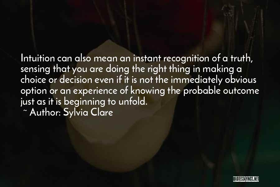 The Right Choice Quotes By Sylvia Clare