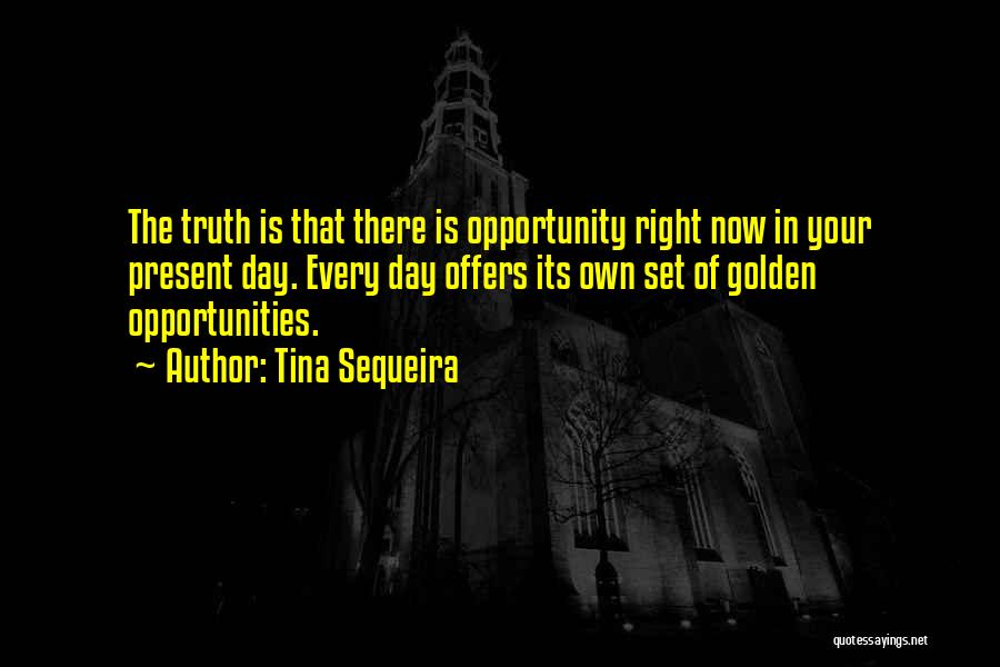 The Right Opportunity Quotes By Tina Sequeira