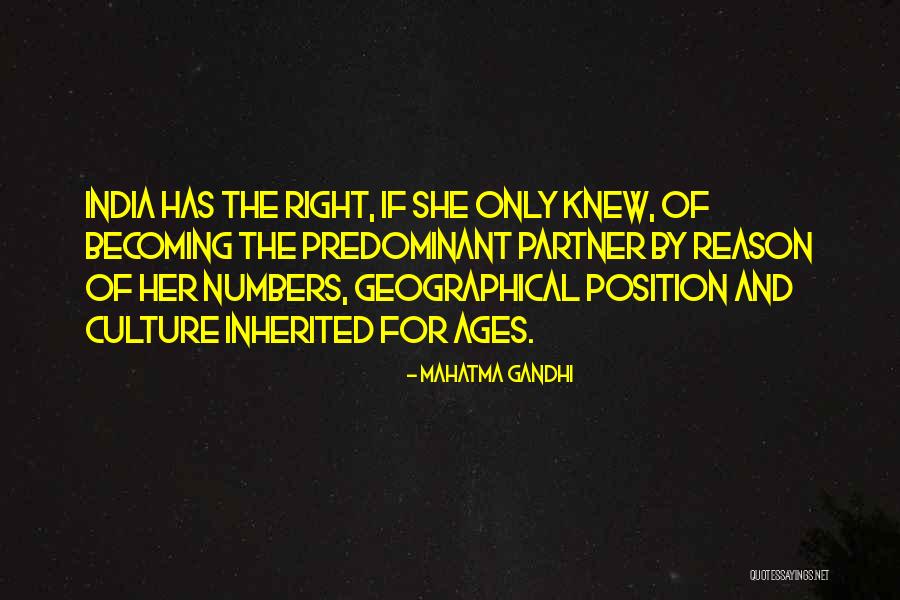 The Right Partner Quotes By Mahatma Gandhi The Right Partner Quotes By Mahatma Gandhi