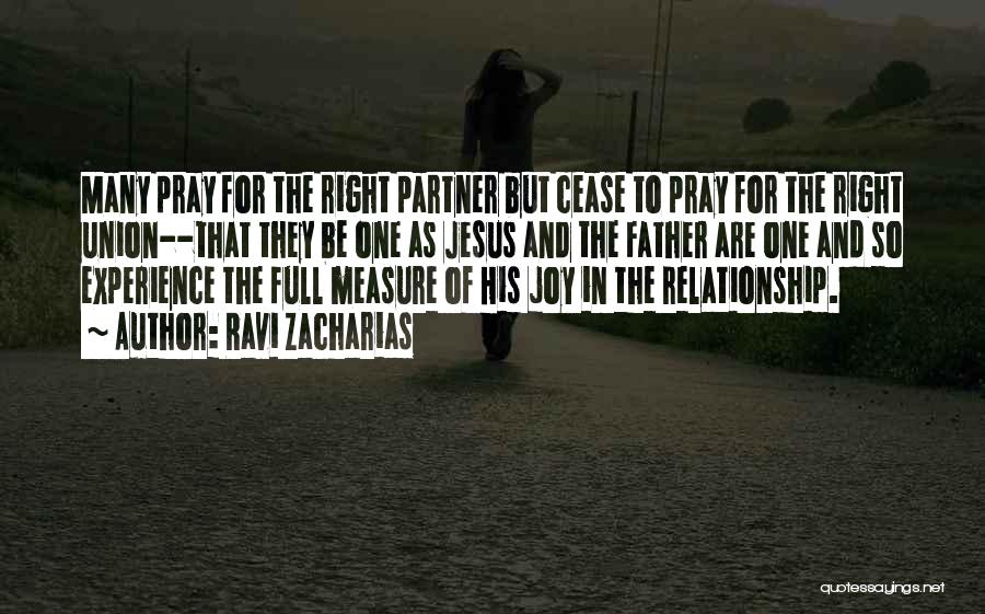 The Right Partner Quotes By Ravi Zacharias