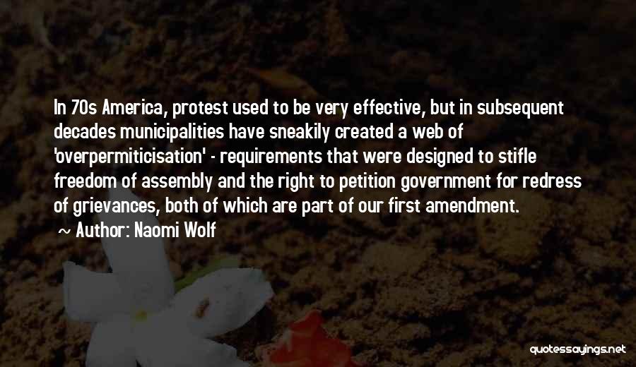 The Right To Petition Quotes By Naomi Wolf