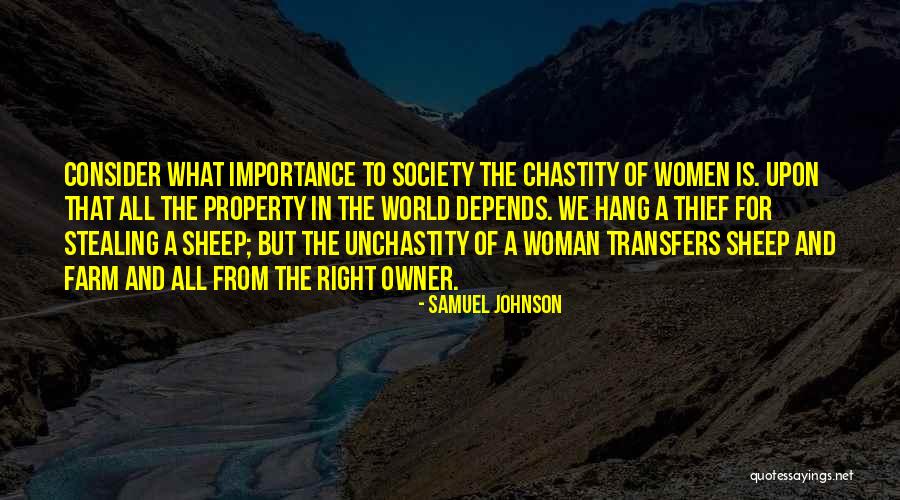 The Right Woman Quotes By Samuel Johnson