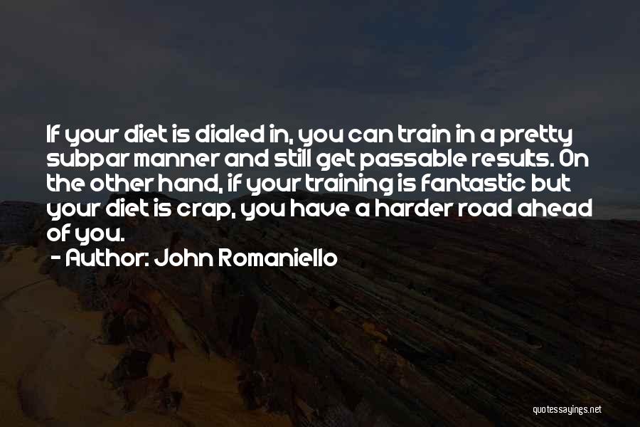 The Road Ahead Quotes By John Romaniello