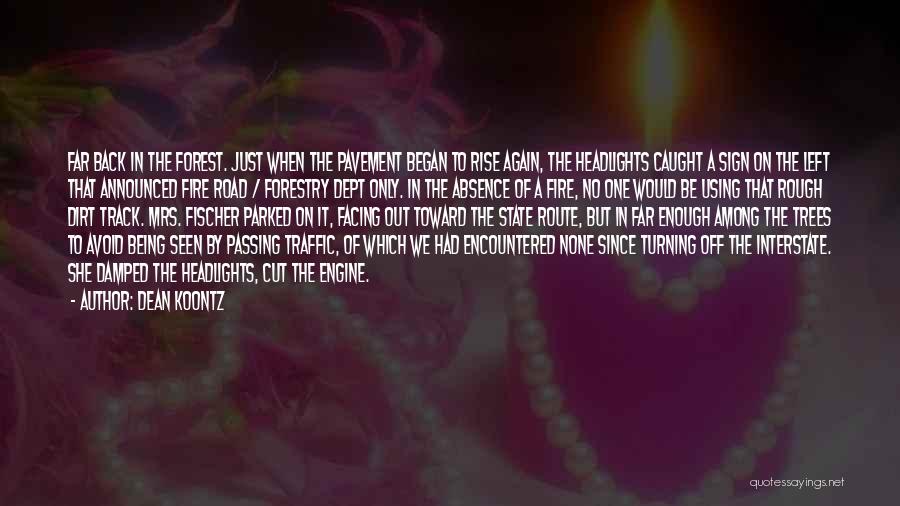 The Road Fire Quotes By Dean Koontz