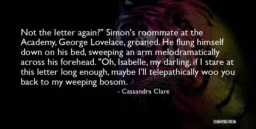 The Roommate Quotes By Cassandra Clare