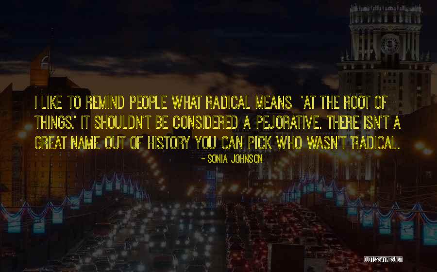 The Root Of Things Quotes By Sonia Johnson The Root Of Things Quotes By Sonia Johnson