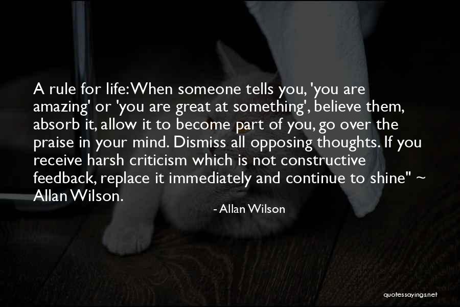 The Rule Of Thoughts Quotes By Allan Wilson The Rule Of Thoughts Quotes By Allan Wilson