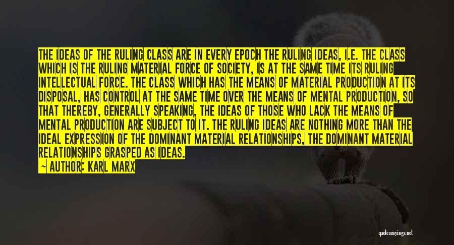 The Ruling Class Quotes By Karl Marx