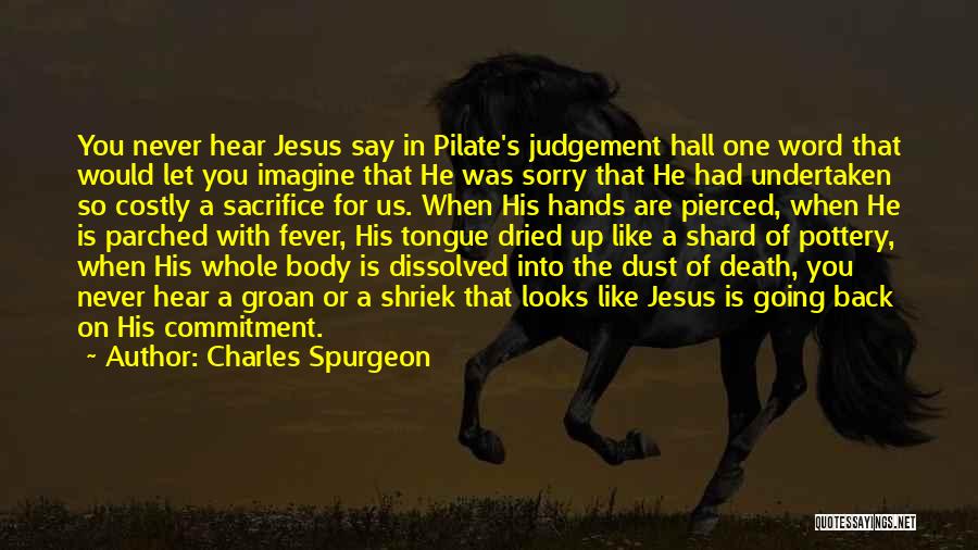 The Sacrifice Of Jesus Quotes By Charles Spurgeon