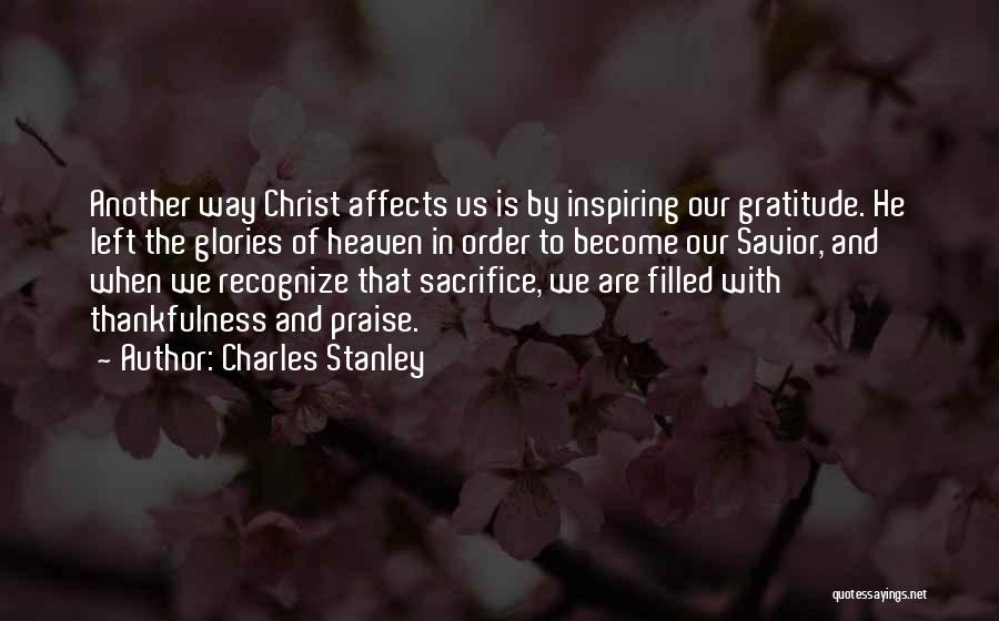 The Sacrifice Of Jesus Quotes By Charles Stanley