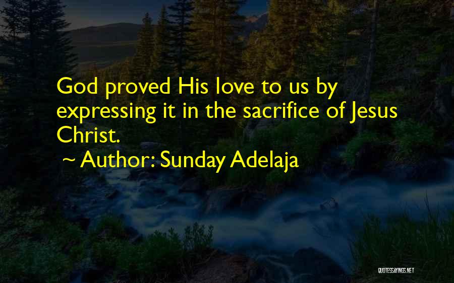 The Sacrifice Of Jesus Quotes By Sunday Adelaja