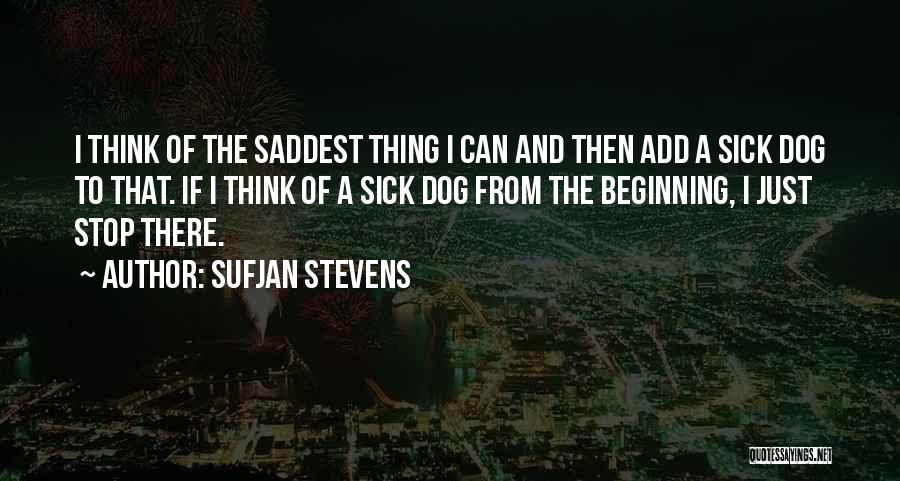 The Saddest Thing Quotes By Sufjan Stevens