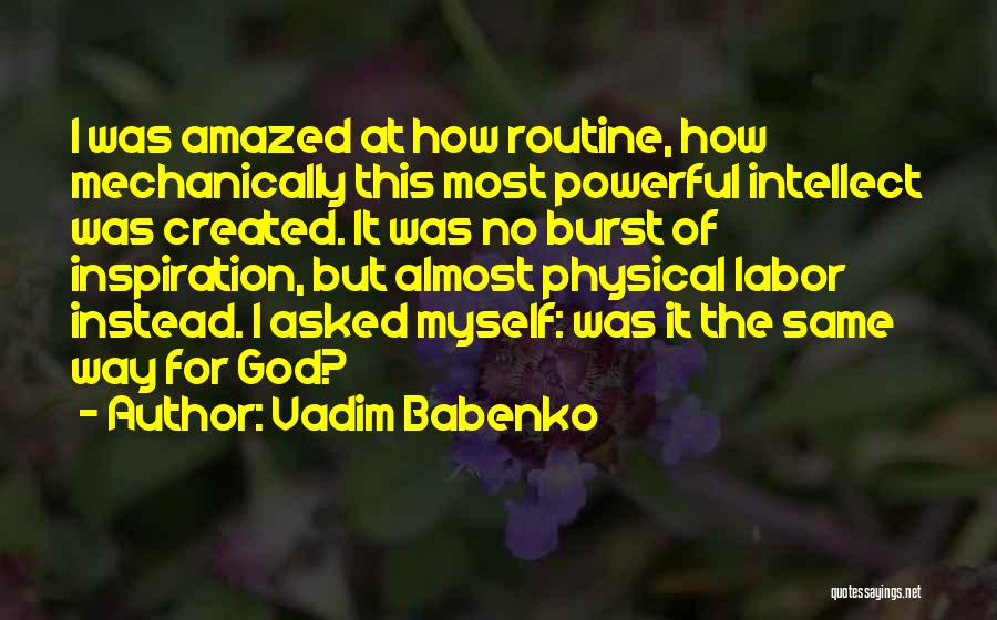 The Same Routine Quotes By Vadim Babenko