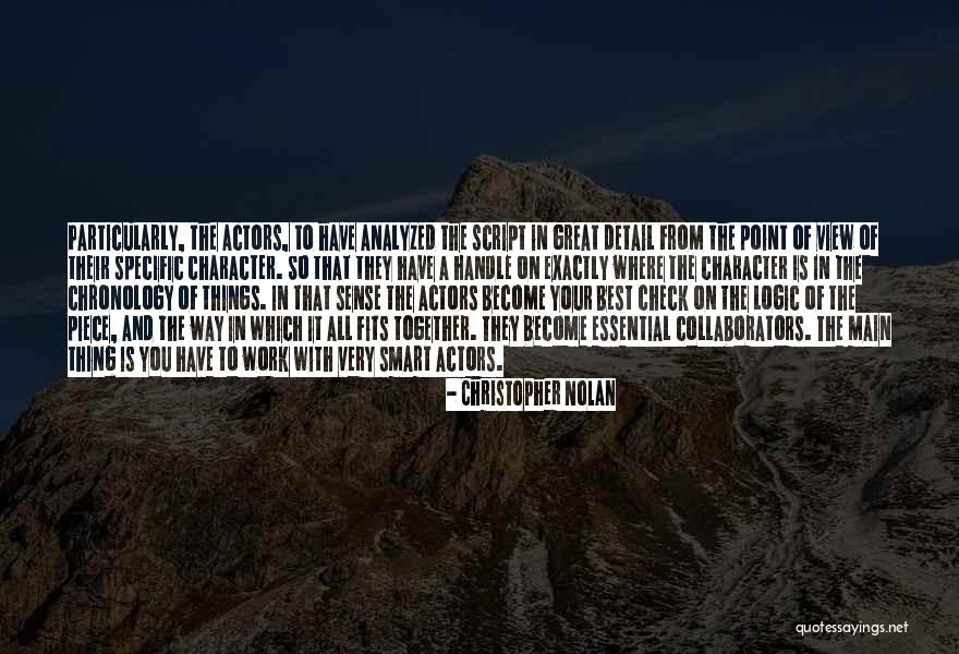 The Script Best Quotes By Christopher Nolan The Script Best Quotes By Christopher Nolan