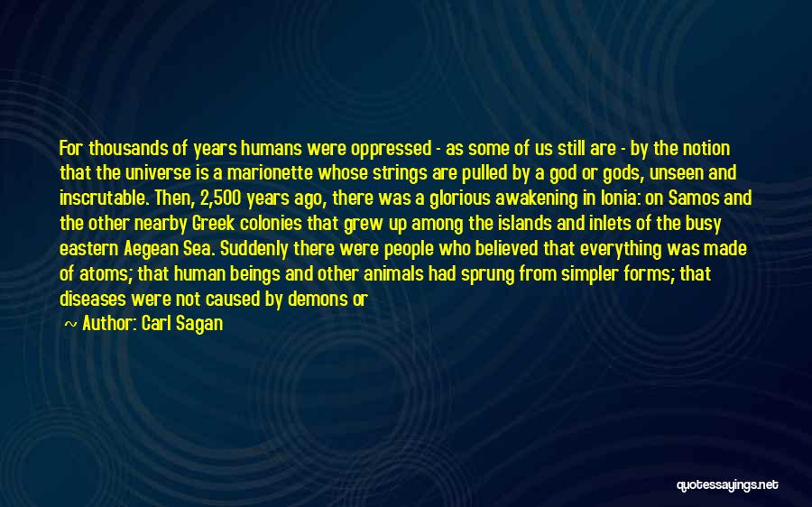 The Sea The Awakening Quotes By Carl Sagan