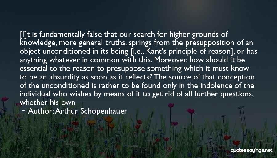 The Search For Knowledge Quotes By Arthur Schopenhauer