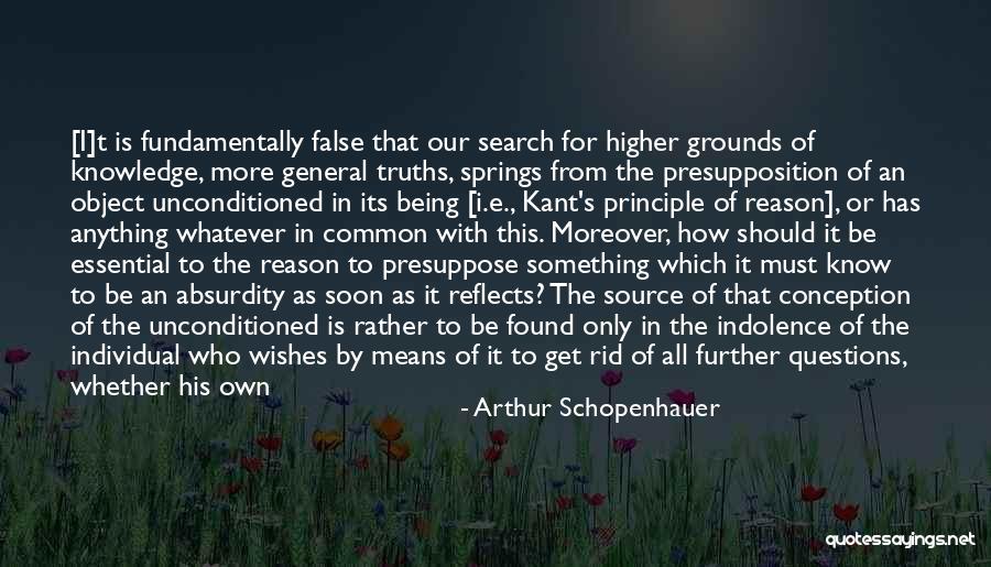 The Search For Knowledge Quotes By Arthur Schopenhauer