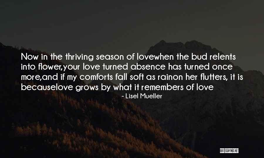 The Season Fall Quotes By Lisel Mueller