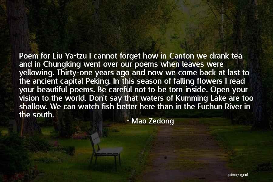 The Season Fall Quotes By Mao Zedong