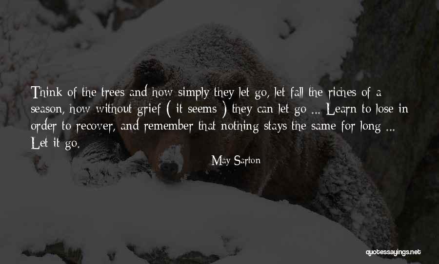 The Season Fall Quotes By May Sarton