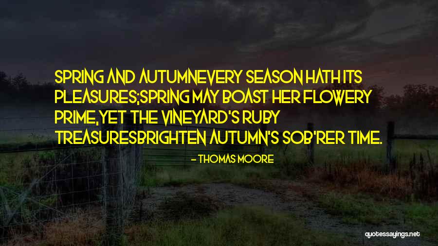 The Season Fall Quotes By Thomas Moore