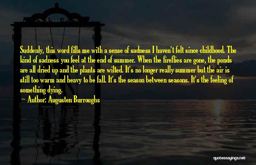 The Seasons Fall Quotes By Augusten Burroughs