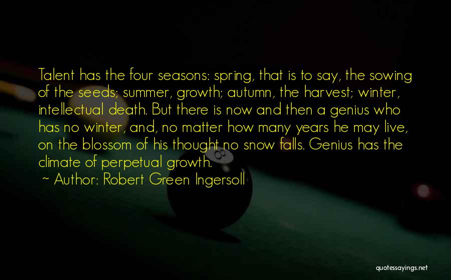 The Seasons Fall Quotes By Robert Green Ingersoll