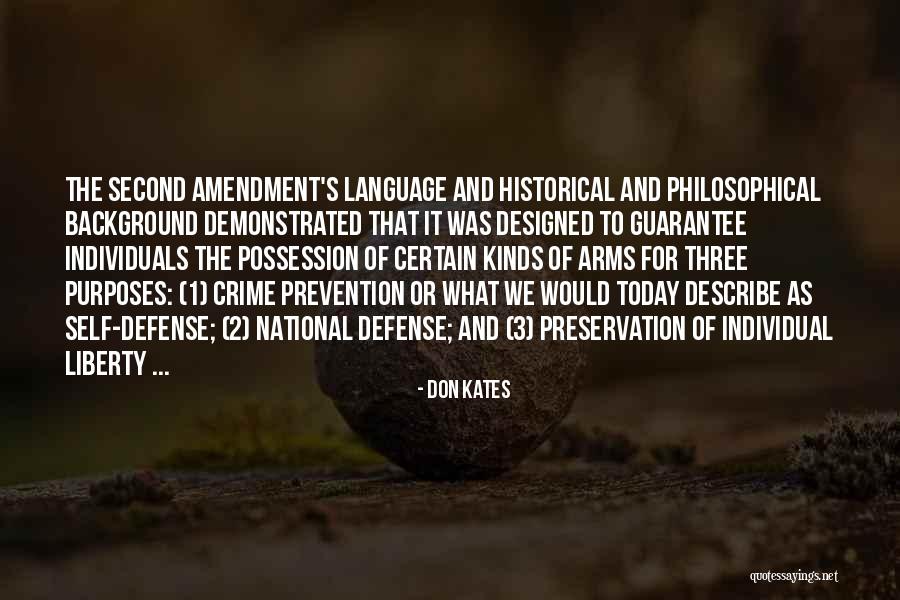 The Second Amendment Quotes By Don Kates