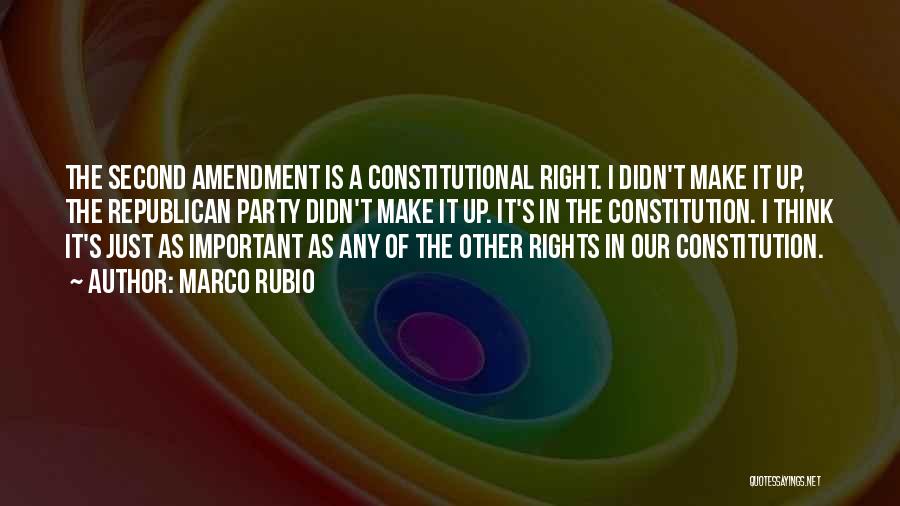 The Second Amendment Quotes By Marco Rubio