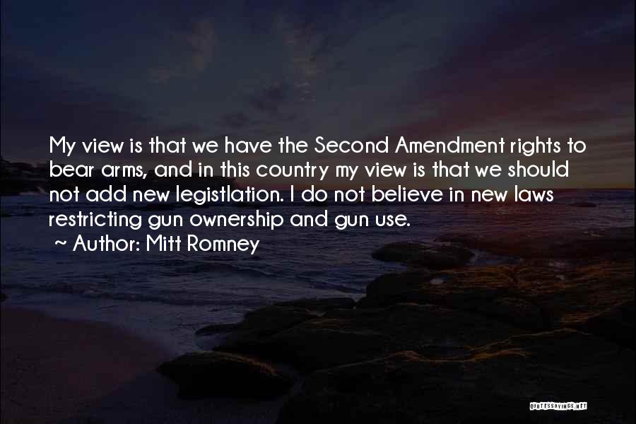 The Second Amendment Quotes By Mitt Romney