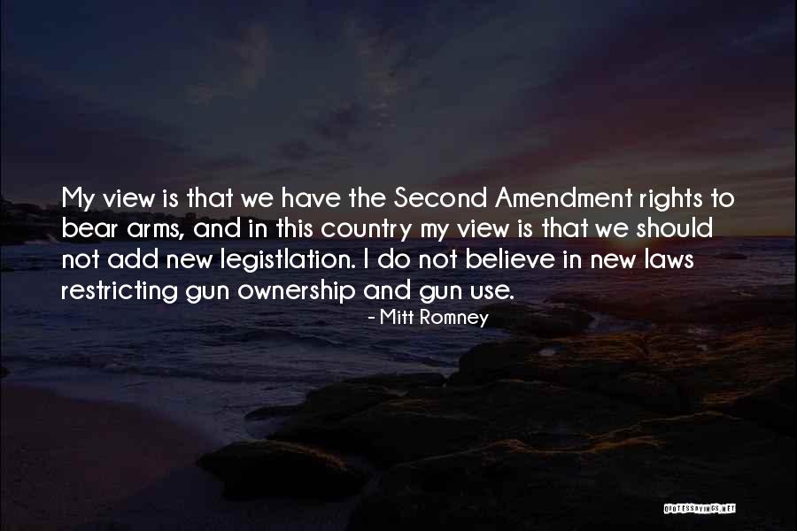 The Second Amendment Quotes By Mitt Romney