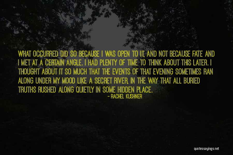 The Secret Place Quotes By Rachel Kushner The Secret Place Quotes By Rachel Kushner