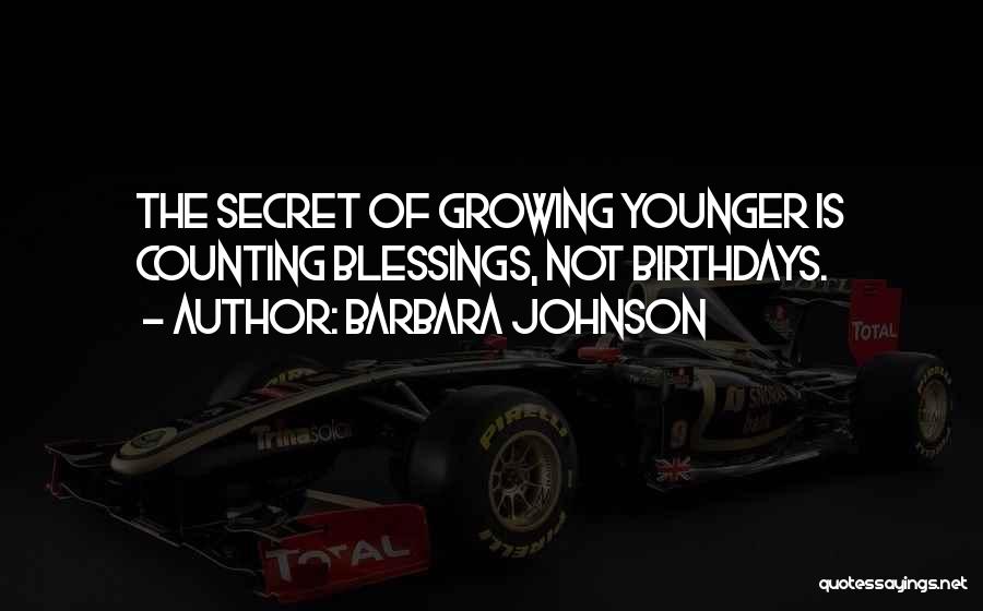 The Secret Quotes By Barbara Johnson