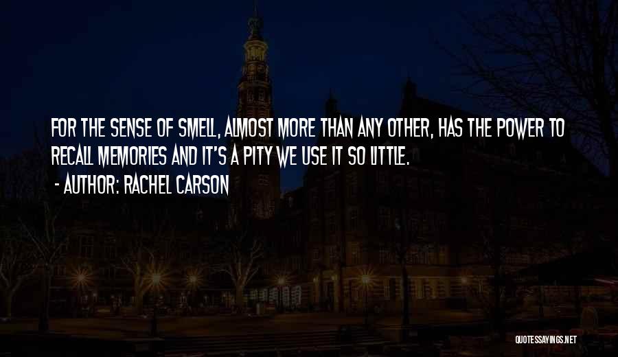 The Sense Of Smell Quotes By Rachel Carson