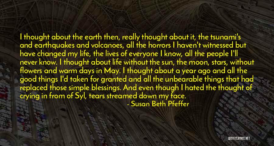 The Simple Days Quotes By Susan Beth Pfeffer