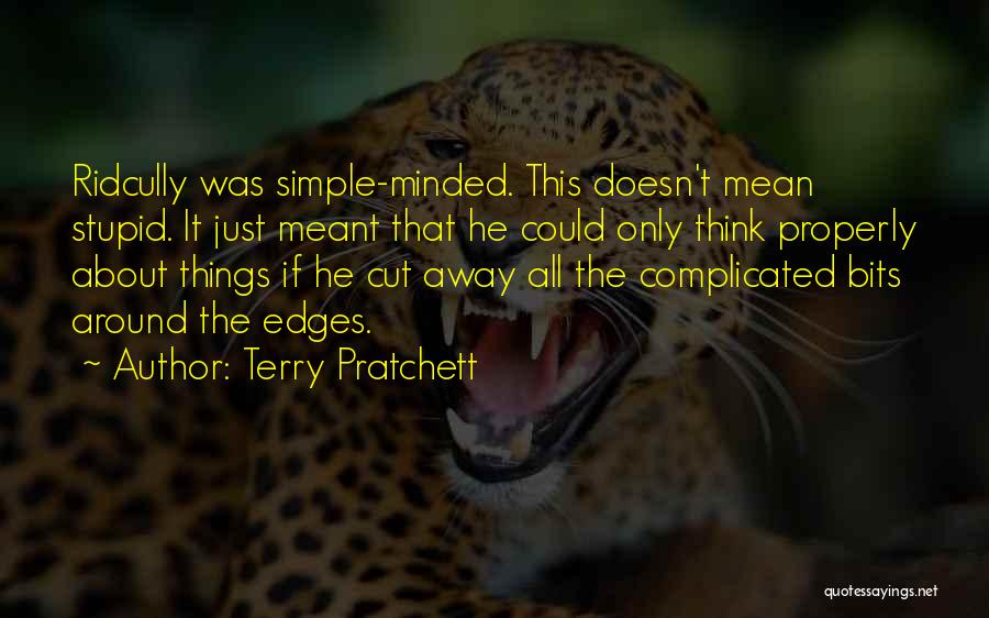 The Simple Minded Quotes By Terry Pratchett