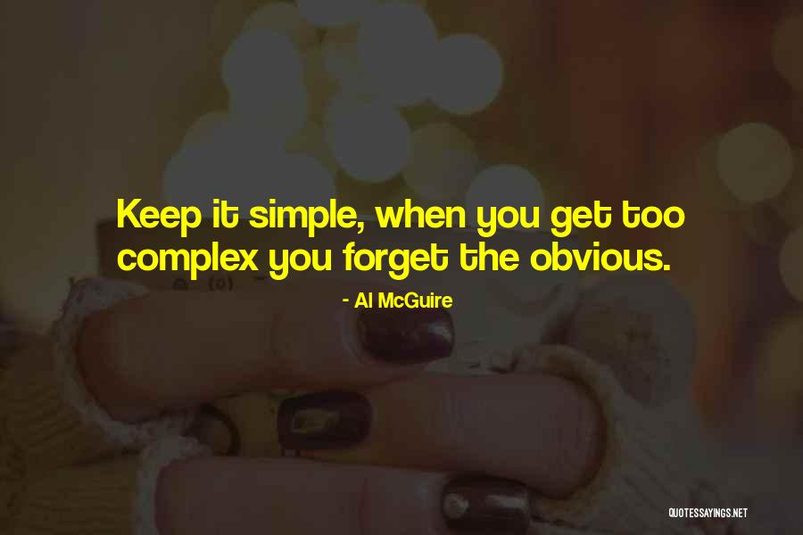 The Simple Quotes By Al McGuire