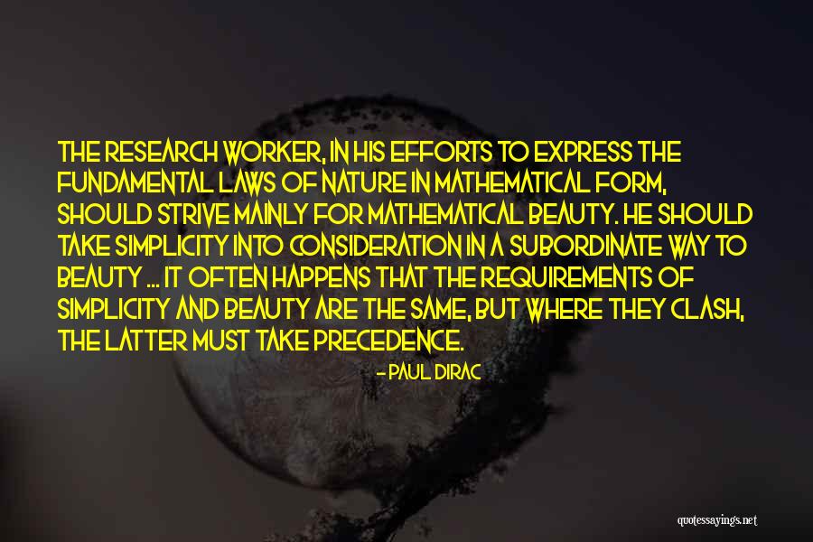 The Simplicity Of Nature Quotes By Paul Dirac The Simplicity Of Nature Quotes By Paul Dirac