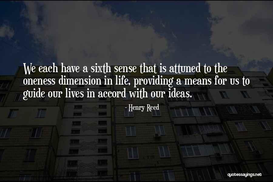 The Sixth Sense Quotes By Henry Reed The Sixth Sense Quotes By Henry Reed