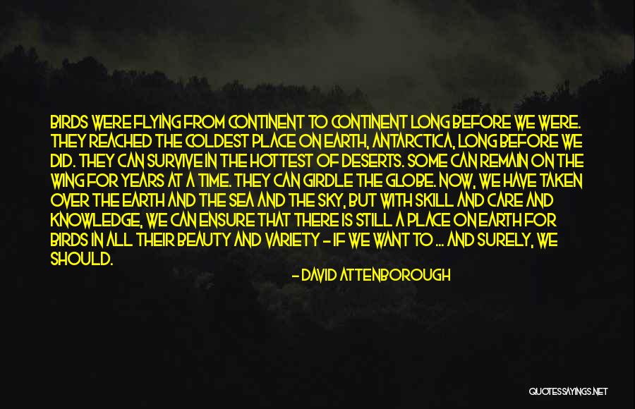 The Sky And Flying Quotes By David Attenborough