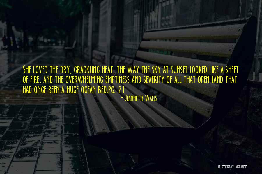 The Sky And Sunset Quotes By Jeannette Walls