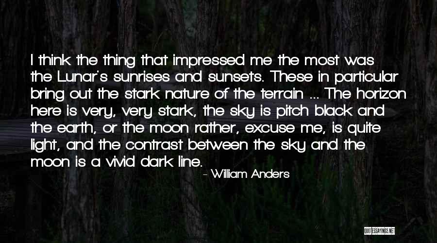 The Sky And Sunset Quotes By William Anders