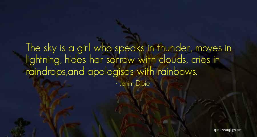 The Sky Cries Quotes By Jenim Dibie