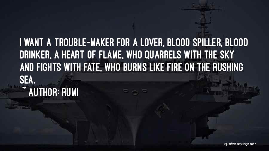 The Sky On Fire Quotes By Rumi