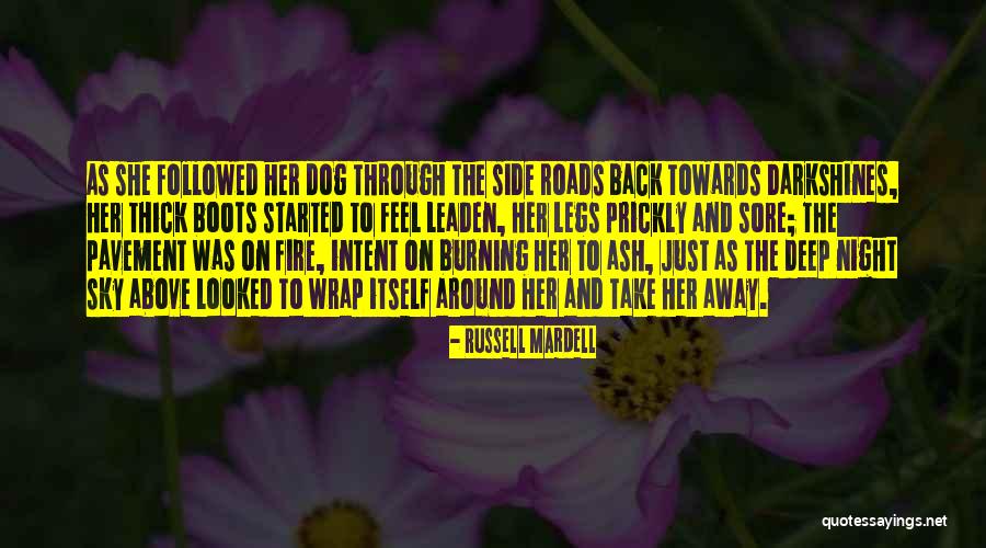 The Sky On Fire Quotes By Russell Mardell