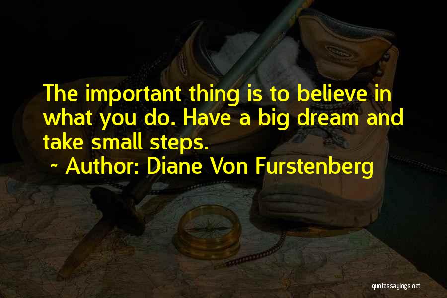 The Small Thing Quotes By Diane Von Furstenberg