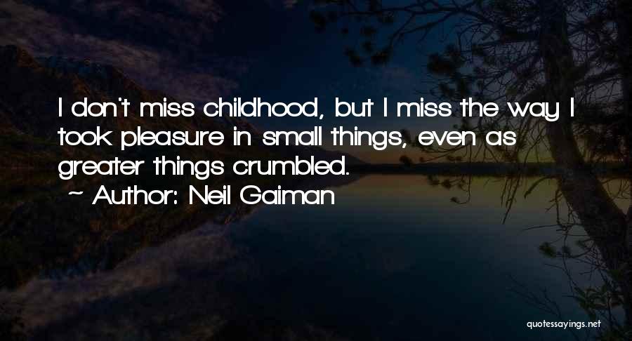 The Small Things Quotes By Neil Gaiman