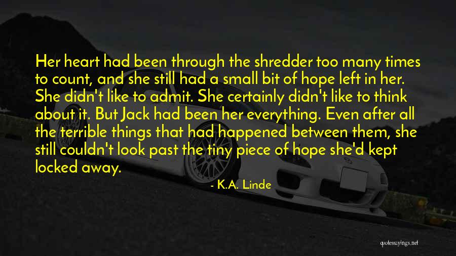 The Small Things That Count Quotes By K.A. Linde The Small Things That Count Quotes By K.A. Linde