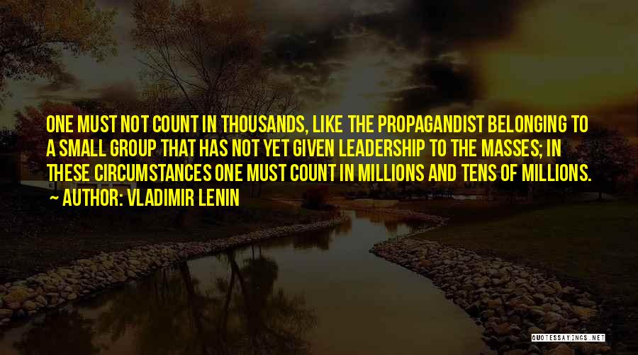 The Small Things That Count Quotes By Vladimir Lenin