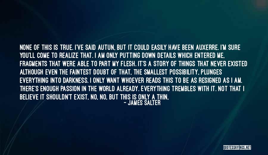 The Smallest Things Quotes By James Salter The Smallest Things Quotes By James Salter